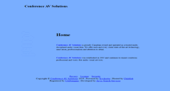 Desktop Screenshot of conferenceavsolutions.com